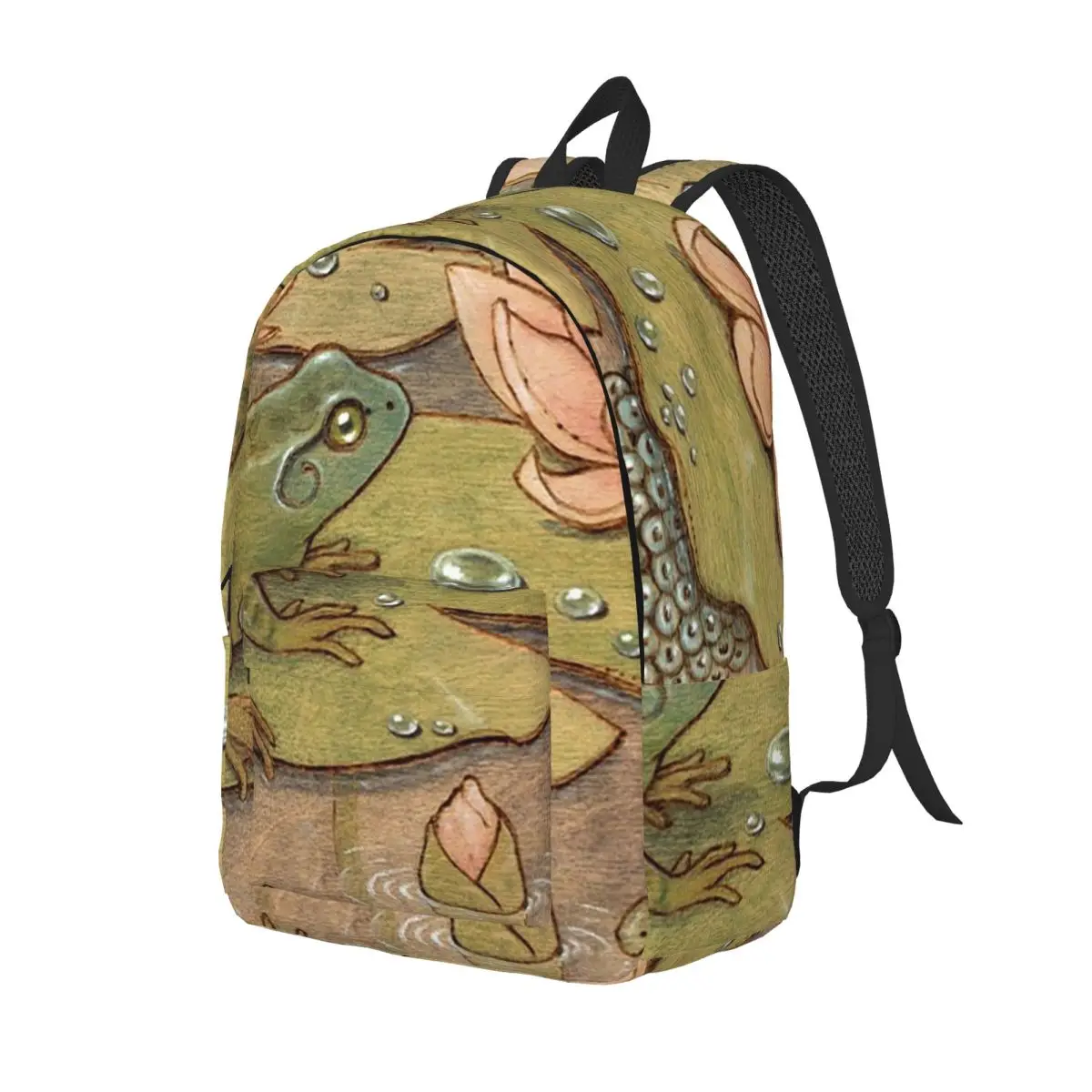 

Metamorphosis Frog Backpack Daypack Large Capacity Children BookBag School Bag Shoulder Bags for Men Women