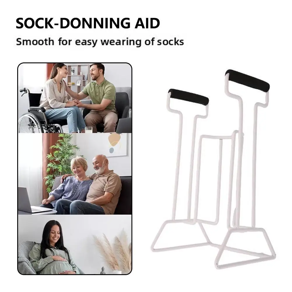 Sock Aid Tool For Seniors Easy Stockinged Assist Device Put On/Remove Sock Assistant For Disabled Non-bending Sock Drawing Aid