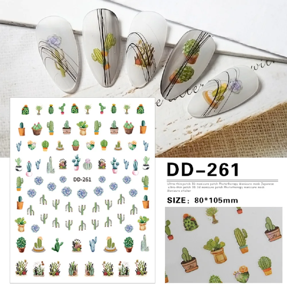

10Pcs Random Nail Art Stickers For Women DIY Nail Art Stickers Brand Logo Customization Wholesale Manicure Decorative Decals
