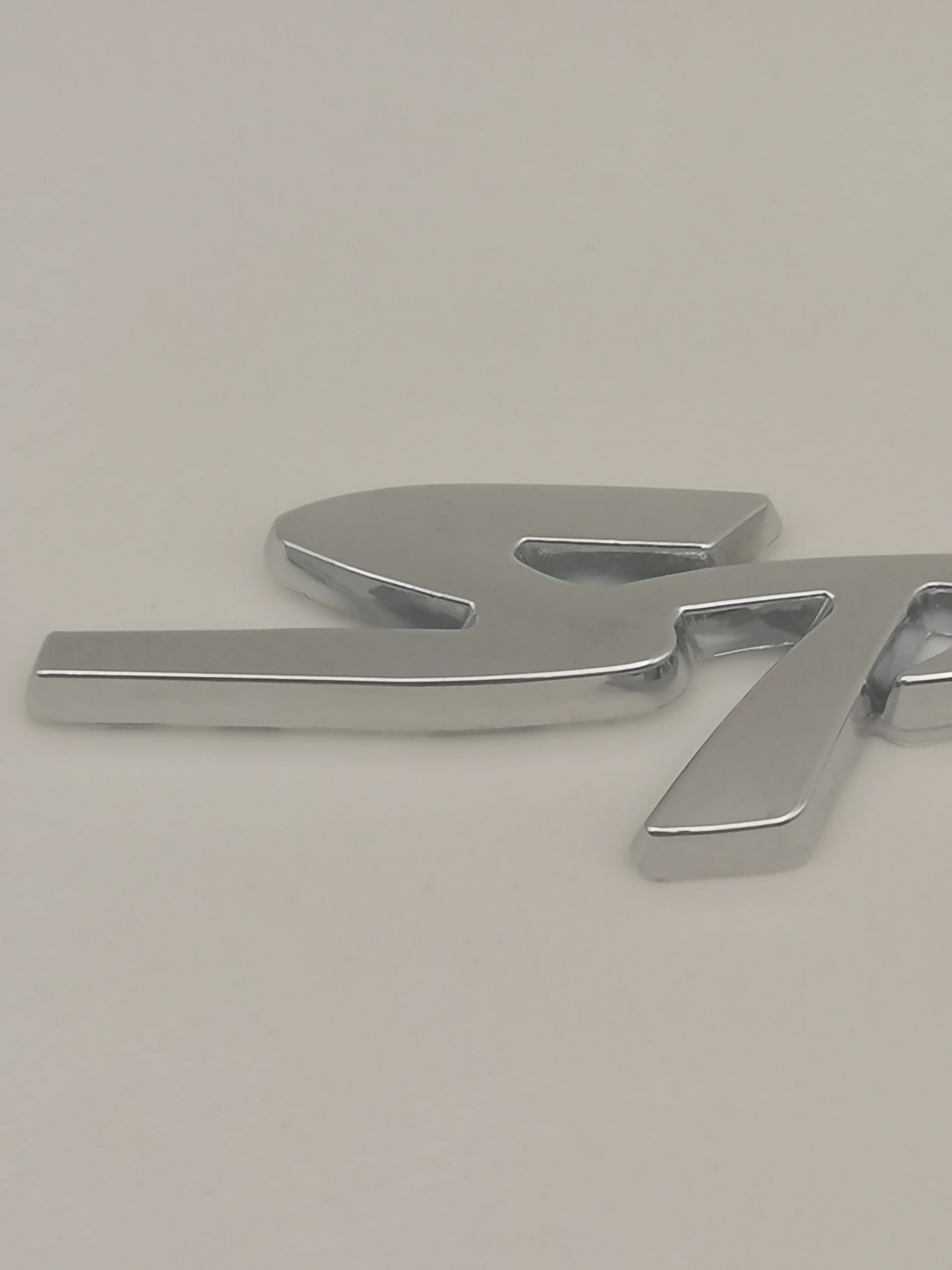 1pcs 3D Metal 127mmX21mm Car Rac-ing Car Sticker  Car Sticker Rear Tail Label  Panel Side Label  Cars Accessories