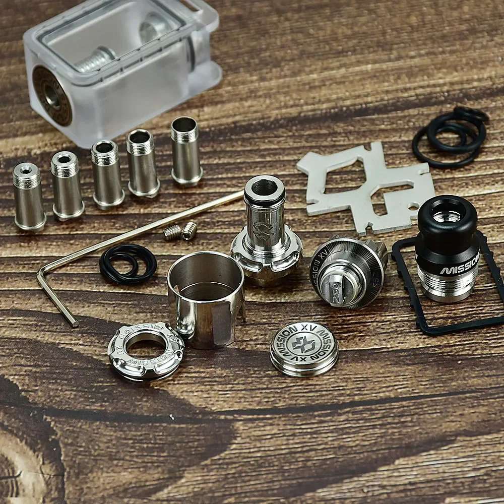 Wolfcoolvape MISSION KB2 RBA Полный комплект бака 316SS для dotAIO V1/V2 с 7 штифтами от 1,0 до 4,3 мм Восстанавливаемый Vape RDA