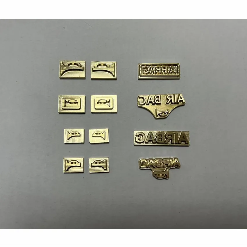 Customized Car D12 D54 D56 SRS SRP Brass Mould Stamp For Airbag Leather Price For One Piece Only