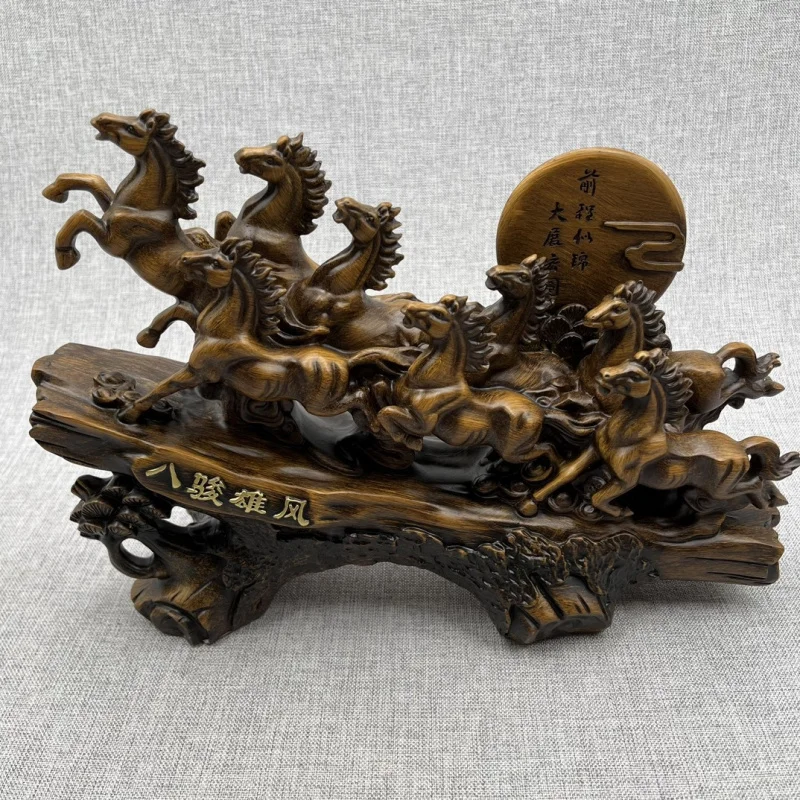 Office fortune-bringing oversized horse, opening ceremony gift, "Instant Success" ornament, living room wine cabinet decoration,
