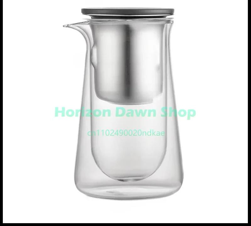 Tea Brewing Pot, Coffee Brewing Pot, Magnetic Elegant Cup Glass Bubble