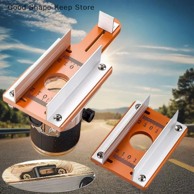 Wood Router Slotting Locator Accurate Slotted Base Slotting Machine Bracket Handheld Edge Trimmer Milling Curve Cutting Tool