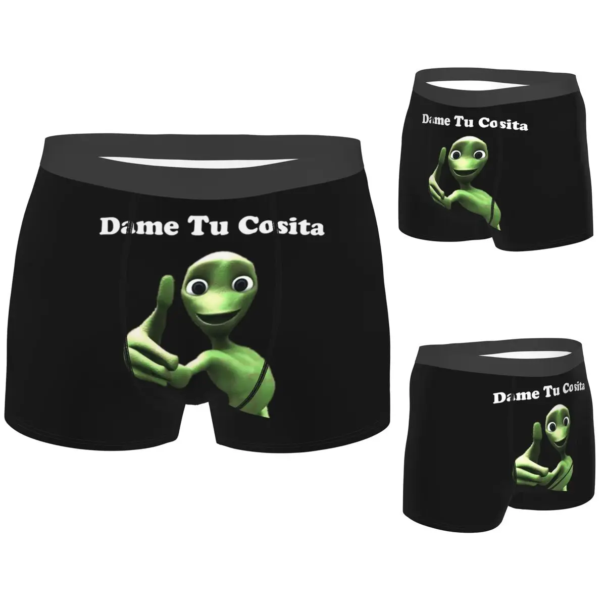 Calzoncillos Boxer cortos Dame Tu Cosita (blanco), ropa interior ventilada para hombre, regalos para novio