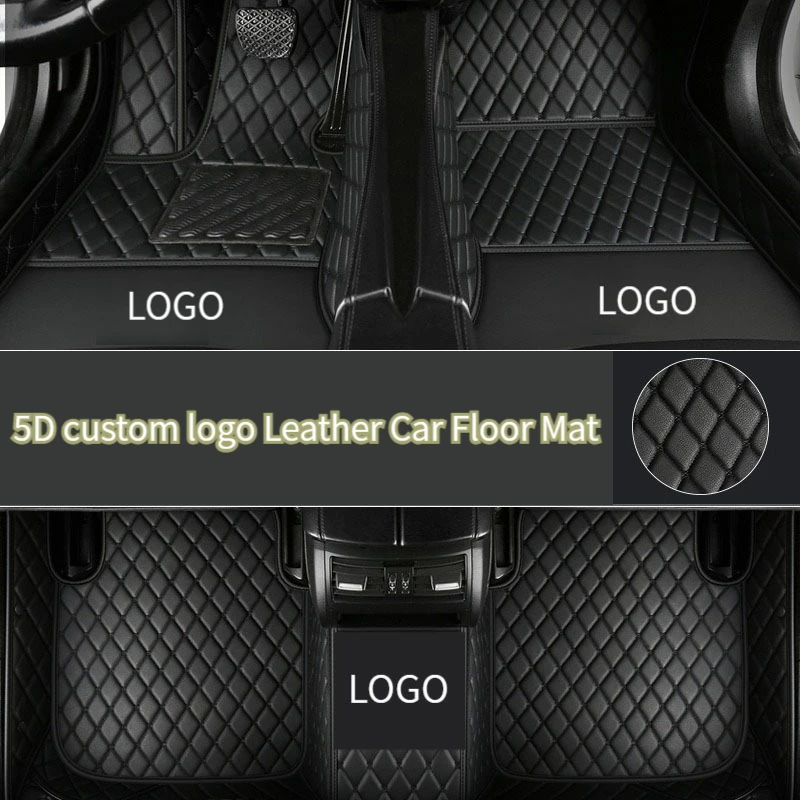 

High Quality Custom Logo Leather Car Floor Mat 100% For Alfa Romeo GT Giulia Giulietta 4C Stelvio 166 147 Car Accessories Carpet