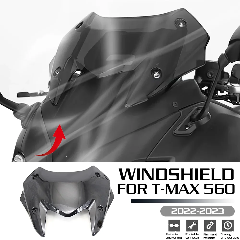 

For YAMAHA TMAX560 TMAX T-MAX 560 T-MAX560 T-max 560 Sports 2022 2023 Motorcycle Windshield WindScreen Deflector Visor Viser