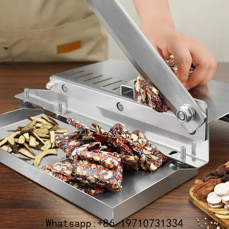 

Food Cutter Slicing Machine Stainless Steel Beef Bacon Fish Household Cutting Machine Adjustable Slice Thickness Kitchen Tool