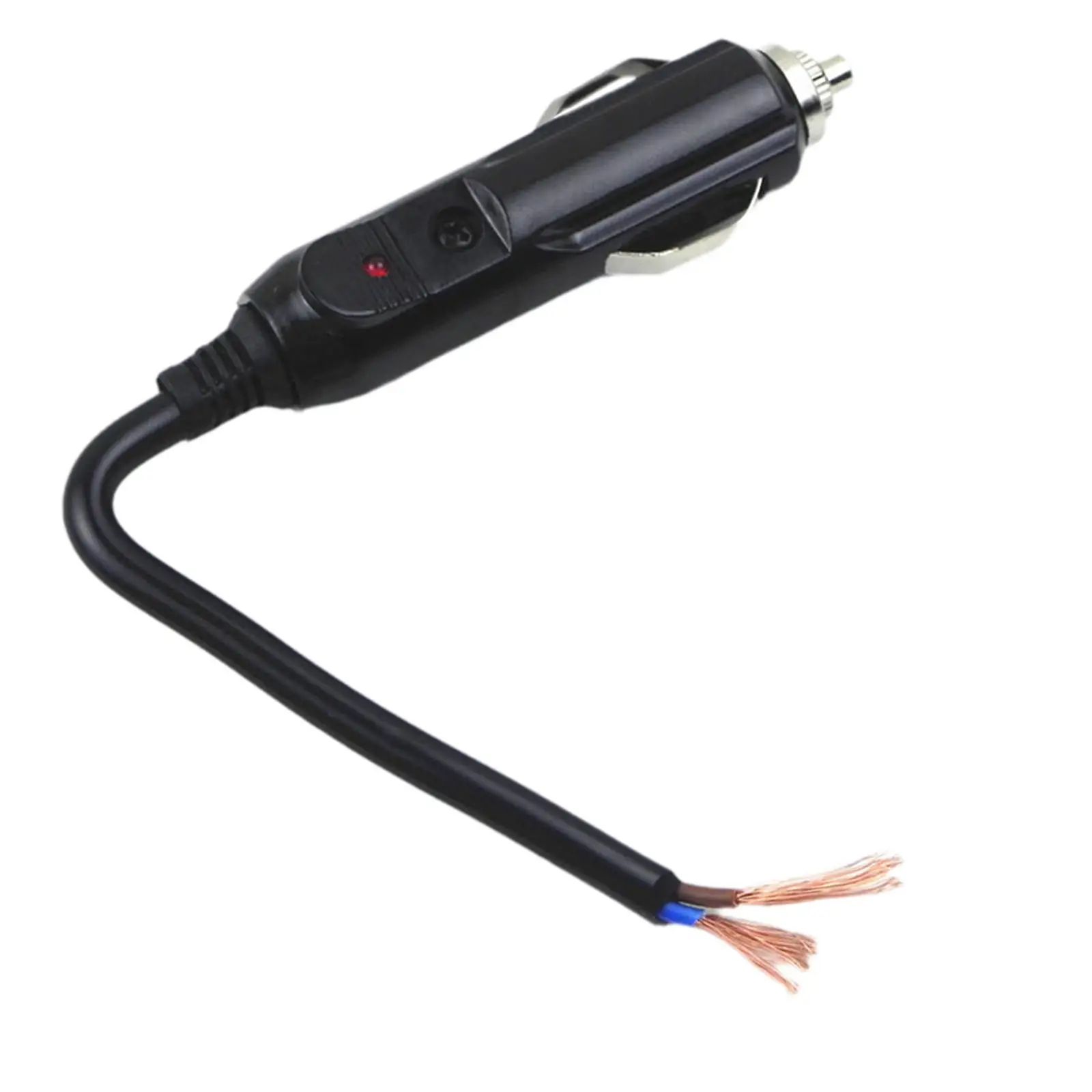 Cigarette Lighter Male Plug 12V 24V 48V Durable Power Socket Adapter Replacement Plastic Converter for Car Truck Vehicles