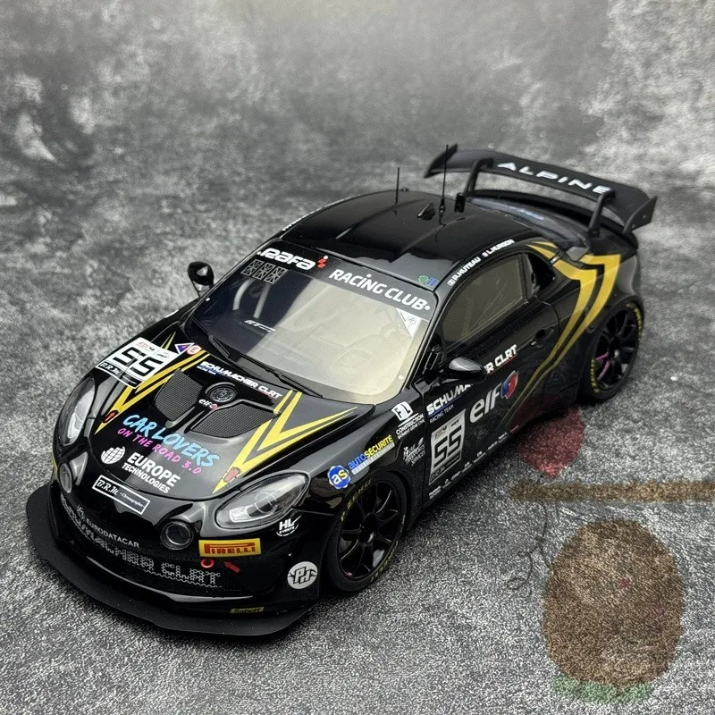 

OTTO 1/18 ALPINE A110 GT4 EVO 2024 Лимитированная коллекционная модель автомобиля из смолы, подарки для демонстрации