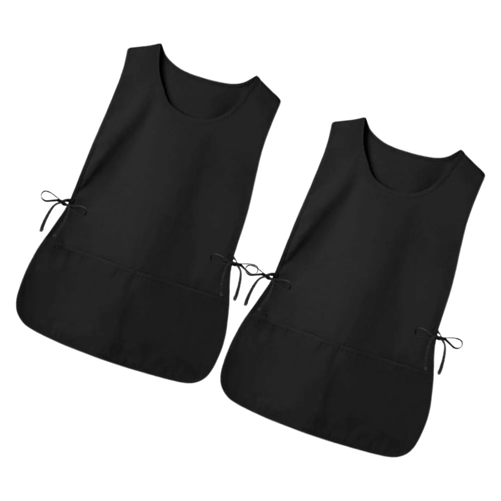 

Apron Aprons for Men Smock Cobbler Women with Pockets Cleaning Vest Style Both Sides Man