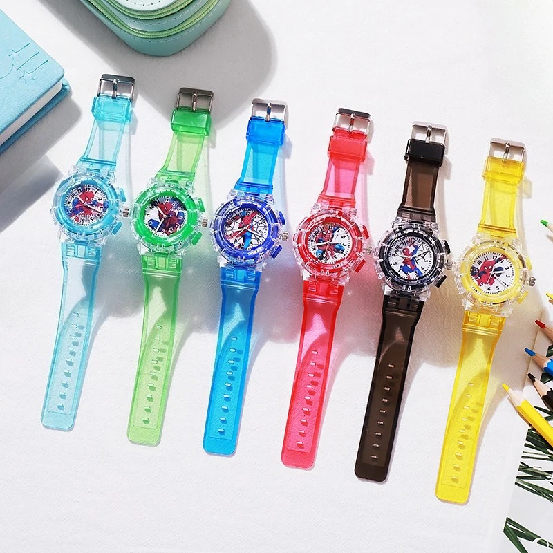 Дисней мультфильм герой паука дети девочки дети кварцевые часы-указатели мигающие вечерние подарки игрушки наручные часы часы Дисней мультфильм герой паука дети девочки дети кварцевые часы-указатели мигающие вечерние подарки игрушки наручные часы часы