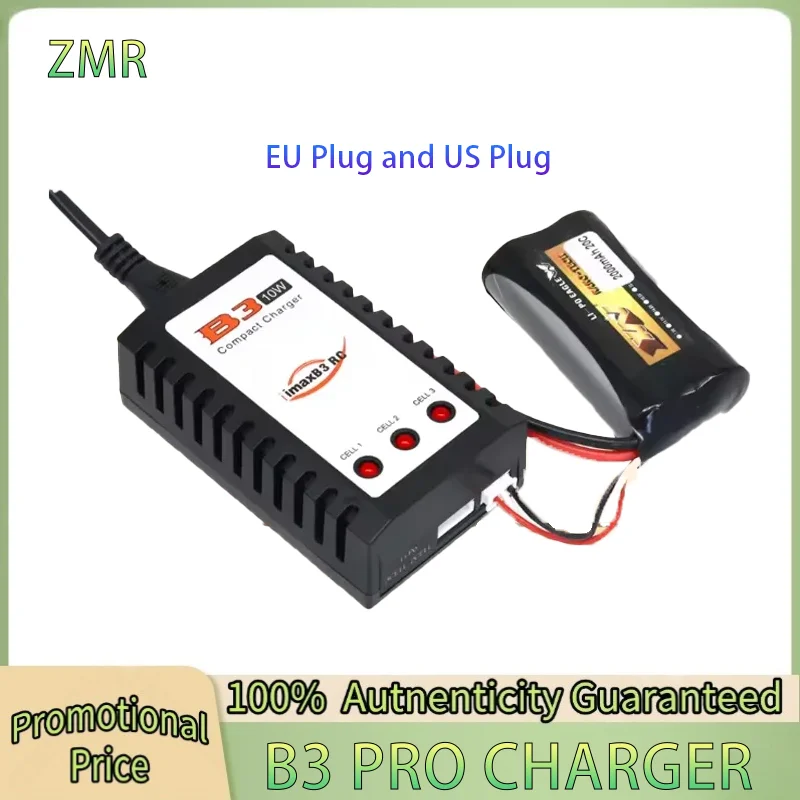 IMAX B3 PRO Lipo Battery Compact Charger 7.4V 11.1V 2S 3S 110-240V Lipo Power Supply Charger EU Plug for RC Helicopter Parts