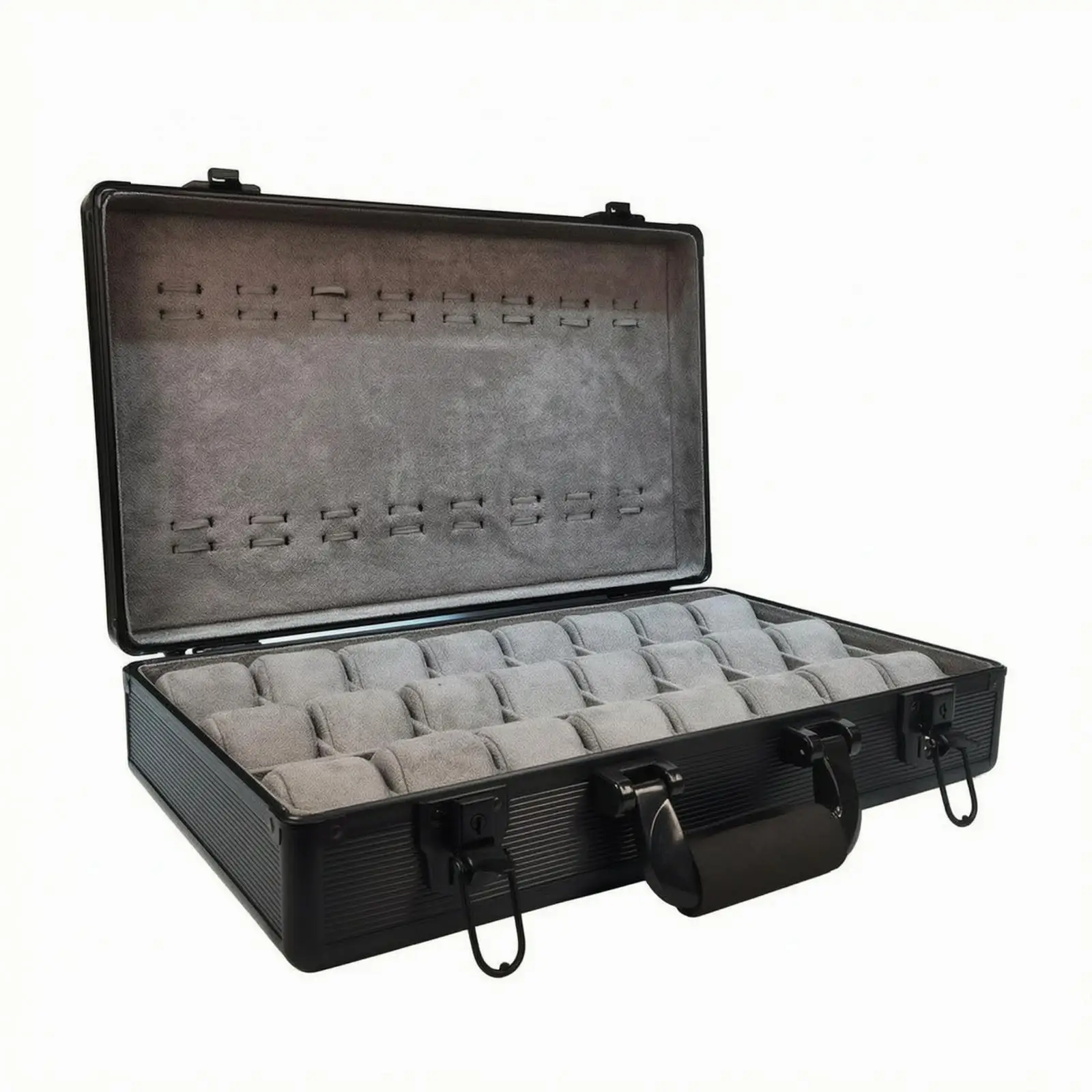 Watch Storage Case with 24 Slots Hard-Shell Watch Display Case with Suede