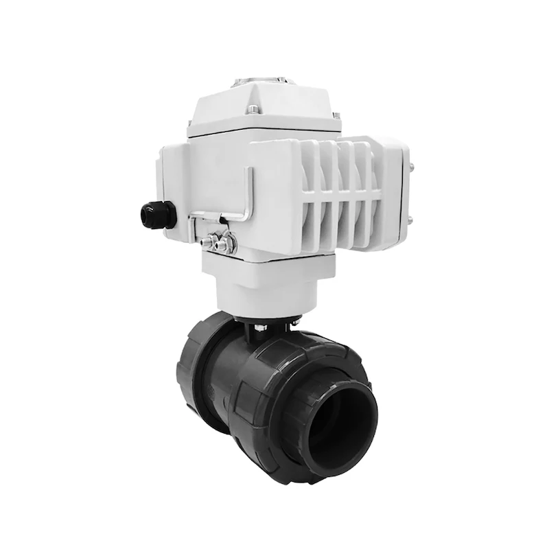 

Hot Sale 1/2"-2"Compact UPVC Ball Valve Handle 1/2-4 Inch UPVC Ball Valve with Motorized Actuator