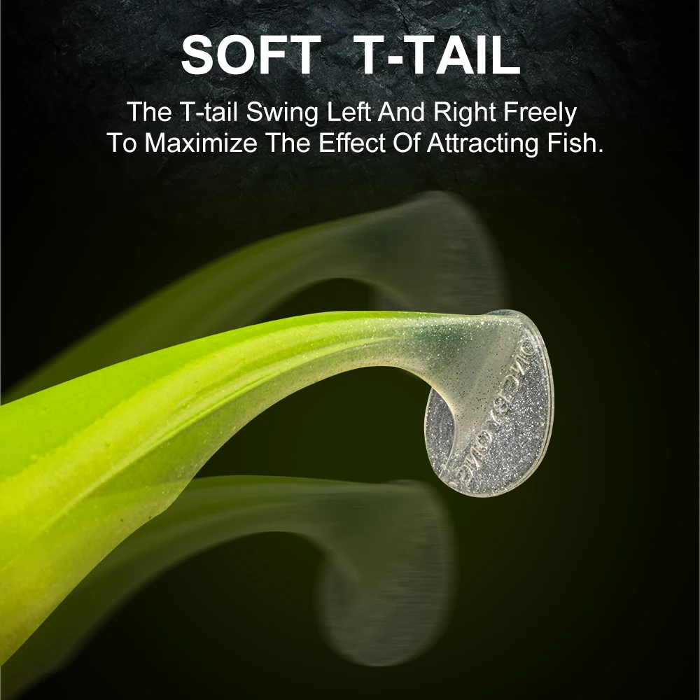 المملكة تسونامي الطعم الناعم 170 مللي متر 55 جرام غرق المواد البلاستيكية مع هوك مزدوج الاصطناعي T-الذيل لينة إغراء ل بايك باس سويمبيتس #6