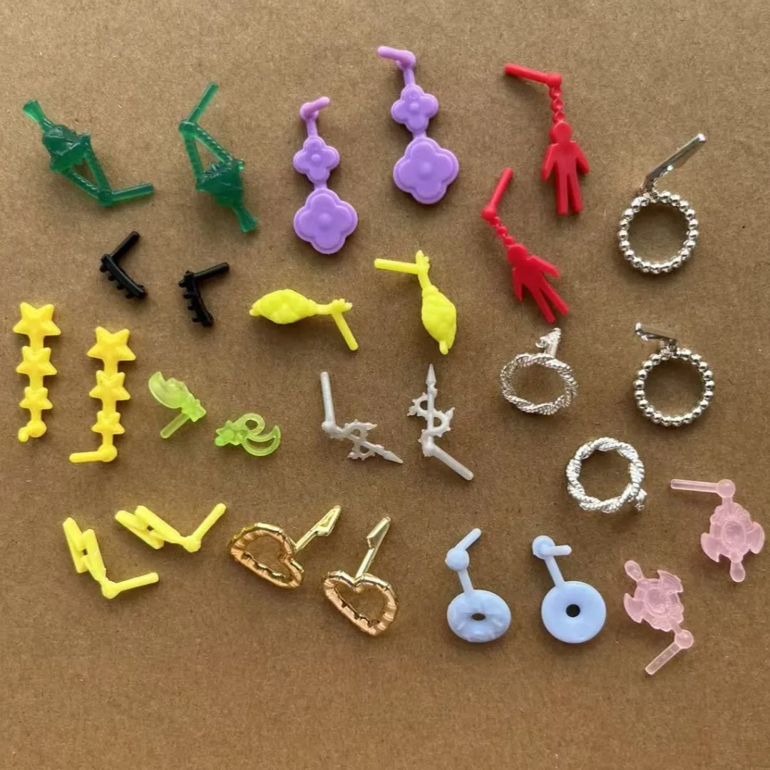 

MINISO милые серьги, украшения для кукол, 1/6, вспышки, звезды, сердечки, цветы, печенье, дизайн в форме, милые аксессуары для кукол «сделай сам»