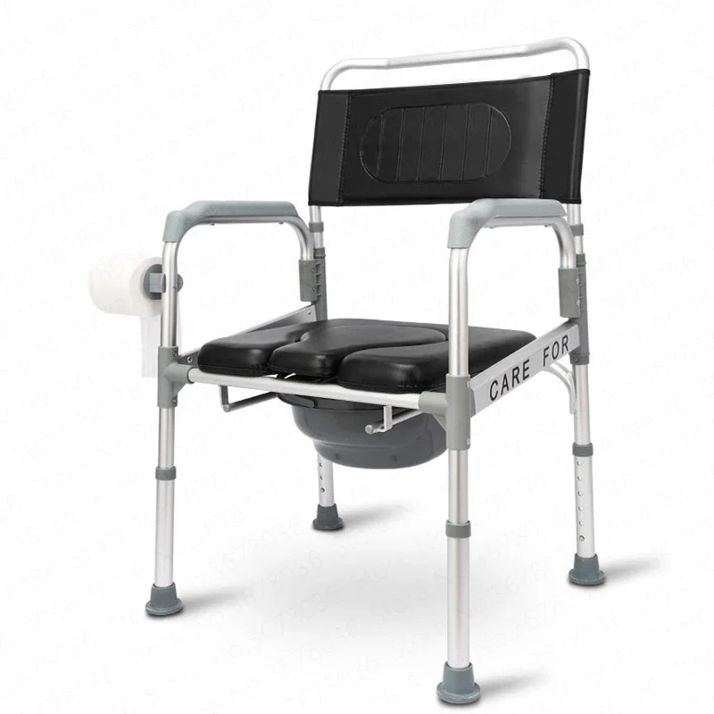 

Elderly Toilet Seat Disabled Chair Pregnant Women Mobile Removable Home Folding Bathroom Shower Chair Toilet Stool