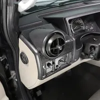 For Hummer H2 2003-2007 Soft Carbon Fiber Car Central Gearbox Panel Air Conditioner Outlet Cover Trim Stickers Car Accessories