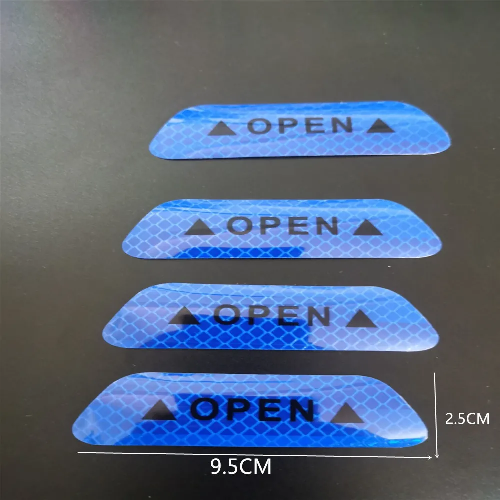 العالمي 4 قطعة سيارة عاكس الشريط تحذير علامة مفتوحة ل Saab 9-3 9-5 9000 93 900 95 ايرو 9 3 42250 42252 9-2x 9-4x 9-7x