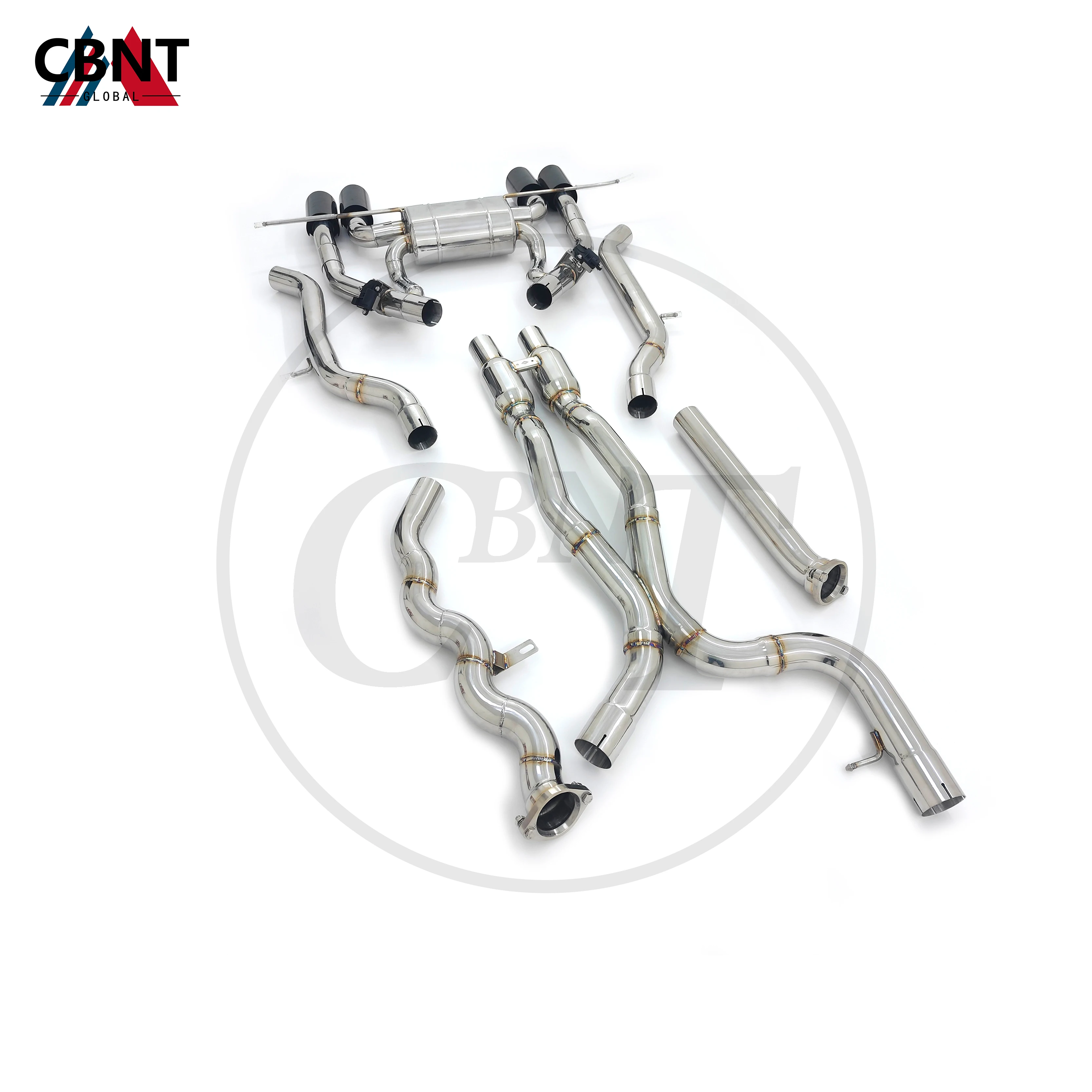 CBNT for BMW S58 M3 M4 G80 G82 3.0T 2020-2023 Exhaust System Pipe High Performance SS304 Equal Length Valvetronic Catback