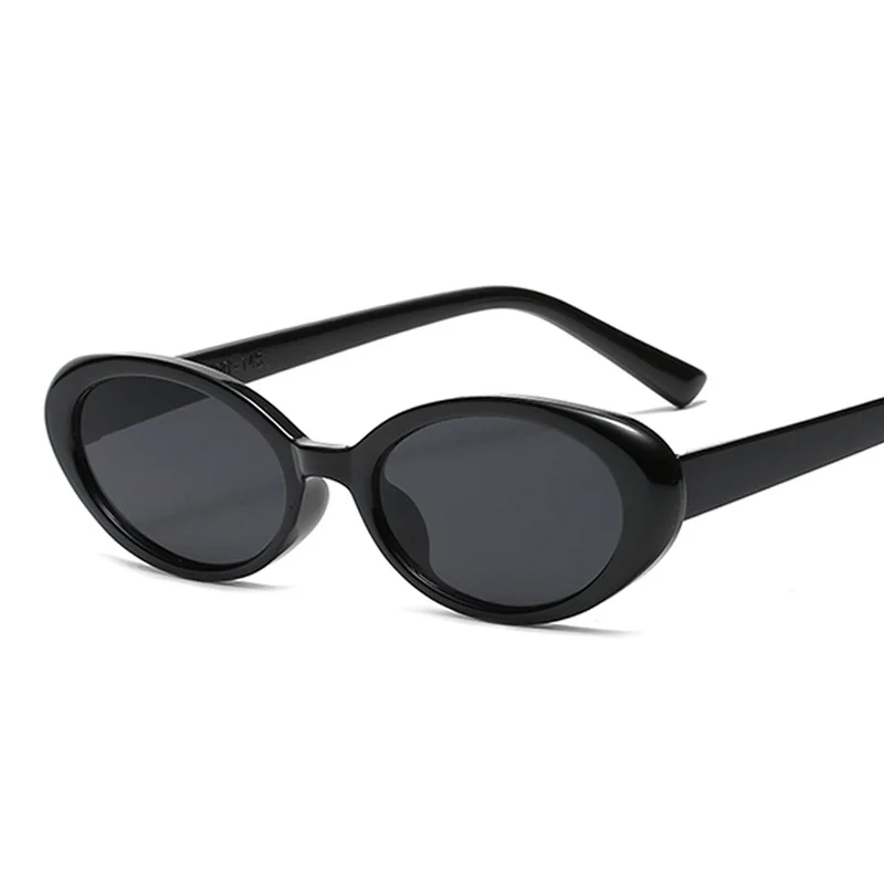 Sexy Vintage Oval Sunglasses Woman Brand Designer Shades Mirror Sun Glasses Retro Small Frame Black Oculos De Sol Feminino  image 2