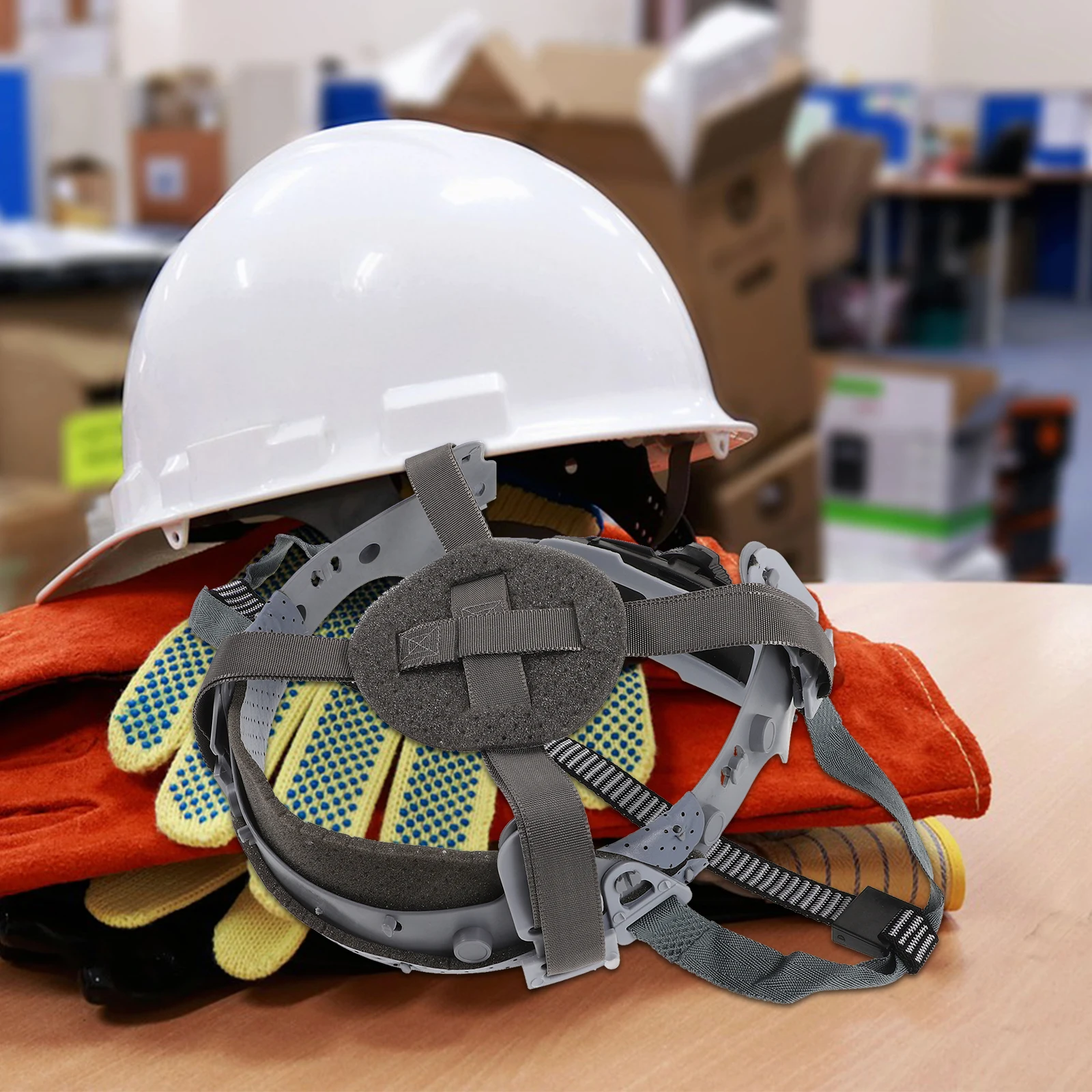 

Adjustable Replacement Hard Hat Suspension Liner Safety Insert Breathable Comfortable Construction Outdoor Sports Rail