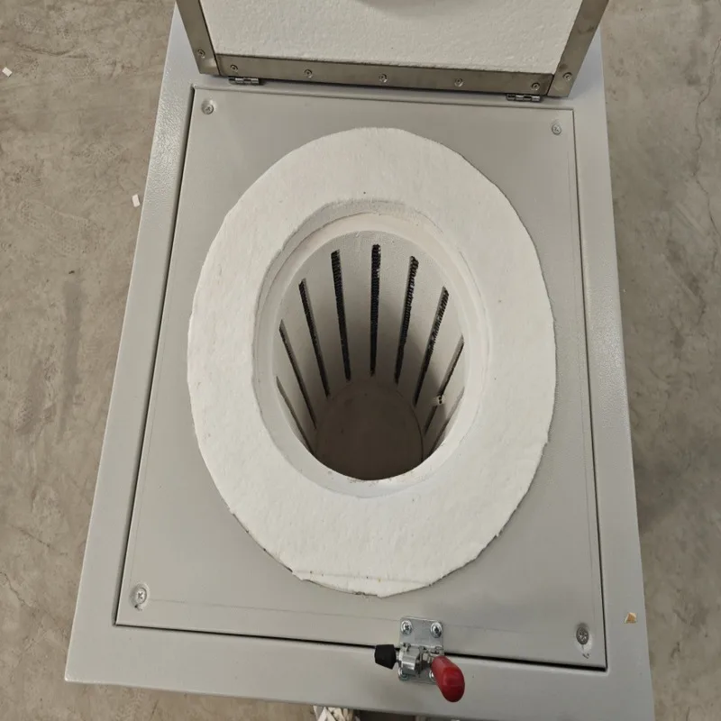 Laboratory Well-Type Crucible Top-Opening Muffle Furnace, Electric Heating Element, Four-Sided Heating, Intelligent Temperature