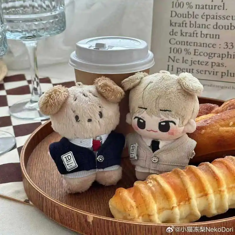 

10cm cotton doll clothes cotton doll hand diy school uniform suit change doll clothes without attribute Kawaii change for