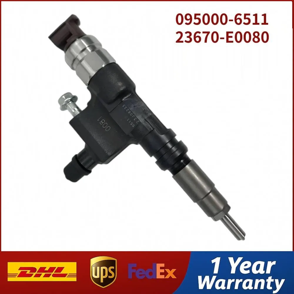 Fuel Injector 095000-6511 23670-E0080 For Hino S04C SO4C N04C-TN TV Dyna 200