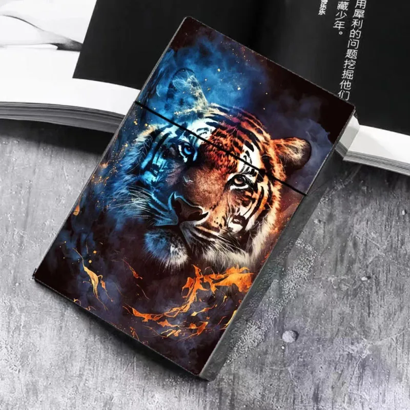 Fashion Animal Cute Cat Dog Tiger Plastic Cigarette Case 20 Regular Cigarettes Moisture-proof Box birthday gift For men women