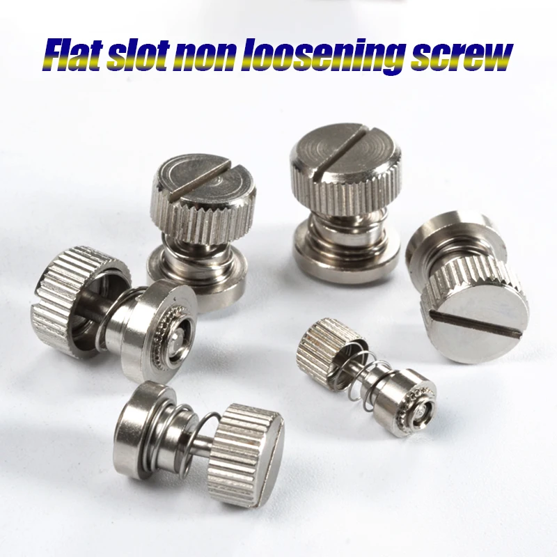 Captive Screw Spring Pressure Riveting Screw 304 Stainless Steel/Nickel Plated M2.5-M5 PF31 PF32 Panel Cabinet Hand Knob Screw
