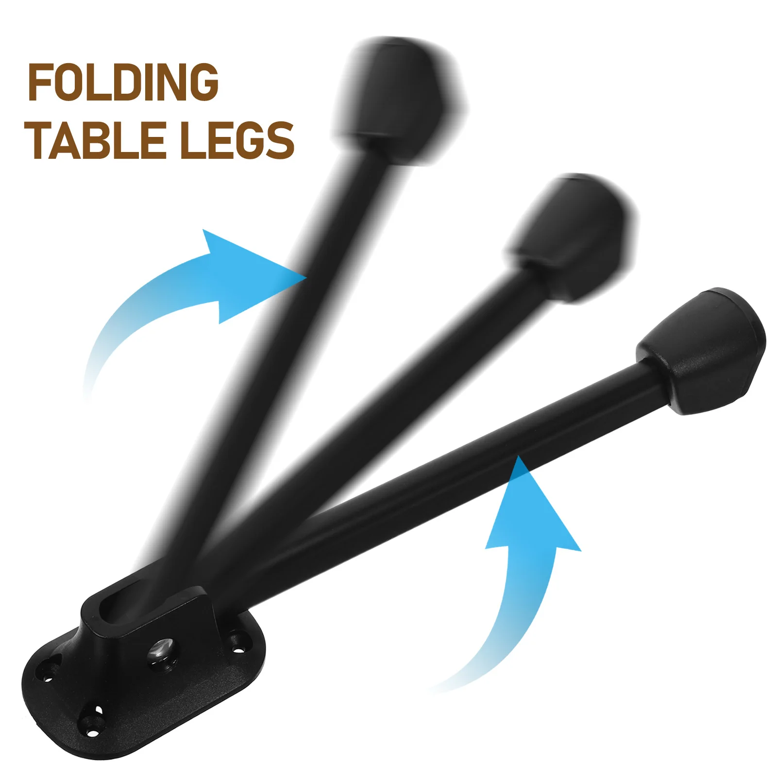 

4Pcs Folding Iron Table Legs High Hardness Replacement for Laptop Tables Night Stands Benches End Tables Table Legs Iron