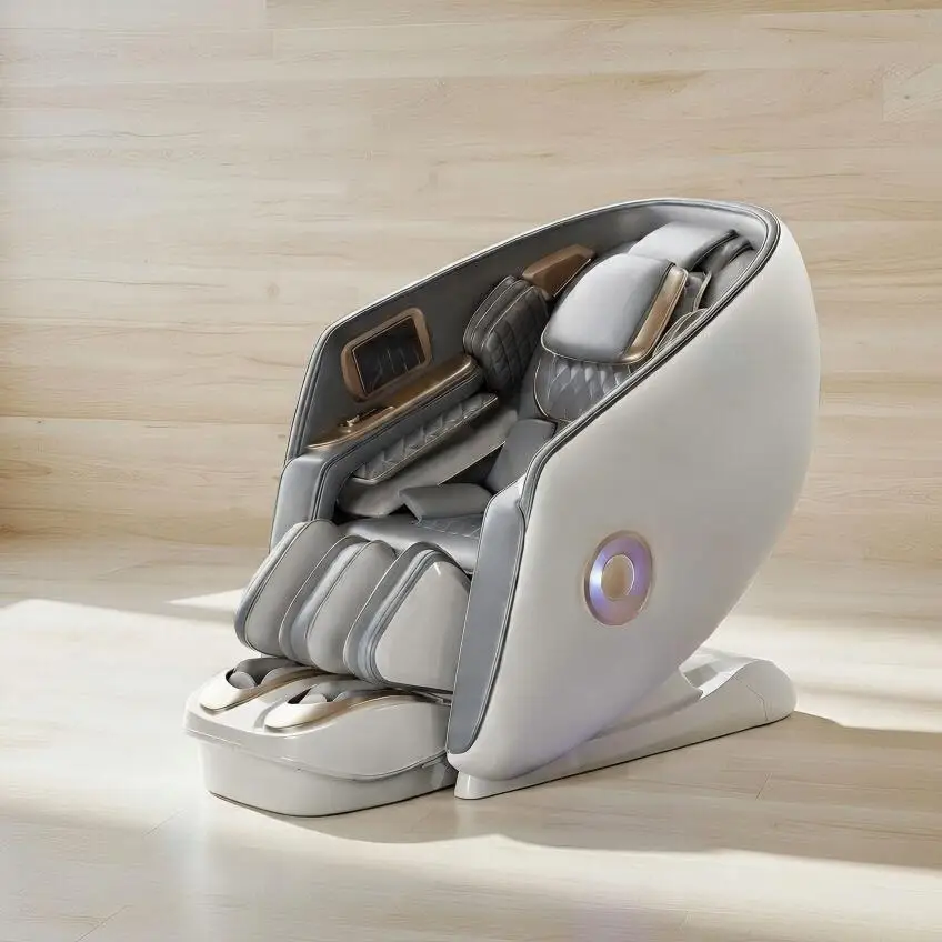 Luxury RENOVACARE PRMC-F01 Dual Core 6D Jade Massage Chair Full Body SL Track Graphene Heating Thai Stretch Foot Roller Zero