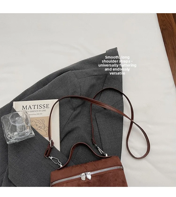 Trendige Damen-Handtasche, stilvolle Umhängetasche, Mini-Geldbörse, lässige Vintage-kleine quadratische Tasche für Ausflüge – Detail 3