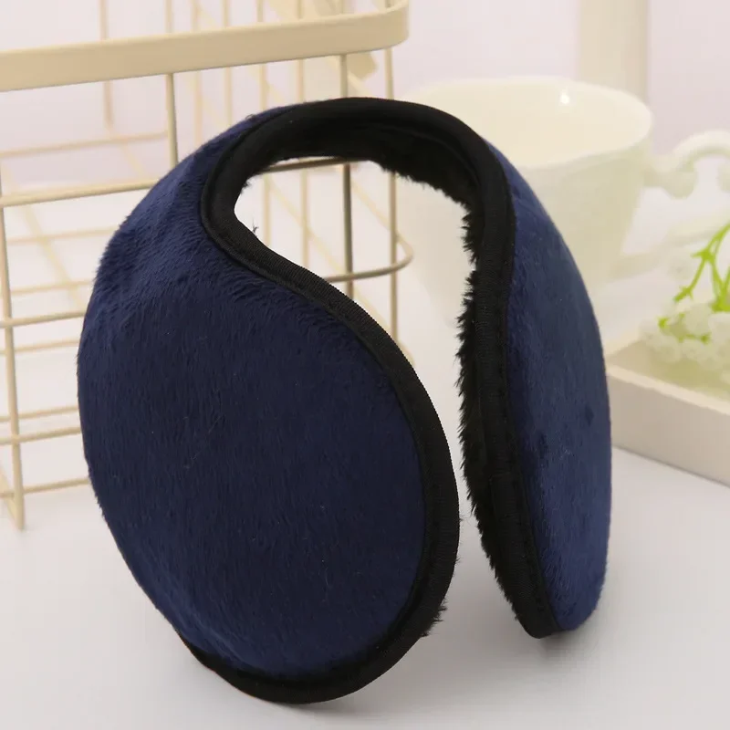 Nova moda unissex sólido inverno earmuffs mulheres homens protetor de orelha engrossar pelúcia macio quente earmuff acessórios de vestuário