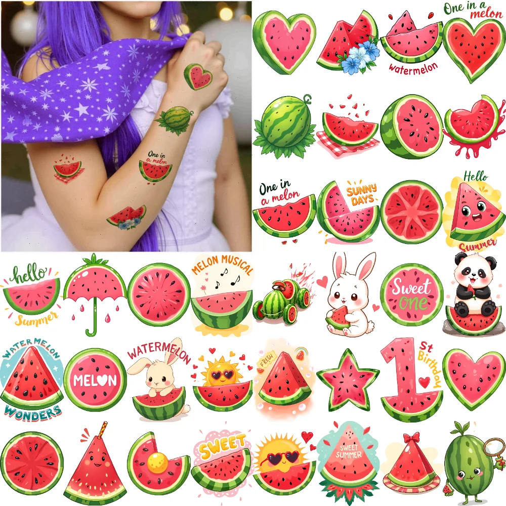 

63pcs Temporary Tattoo Cute Stickers Waterproof Long-lasting Body Stickers Animal Stickers Cartoon For Women Cheeks