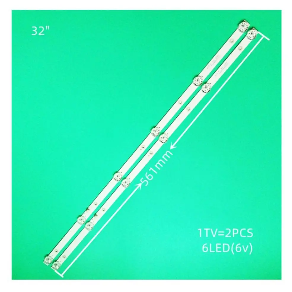 

10pcs/lot led bar for 32LED02T2M 32LED03T2M LE-8822A SM315TWD602 HV32MXC200X-B CV315PW07S CC02320D562V04 08