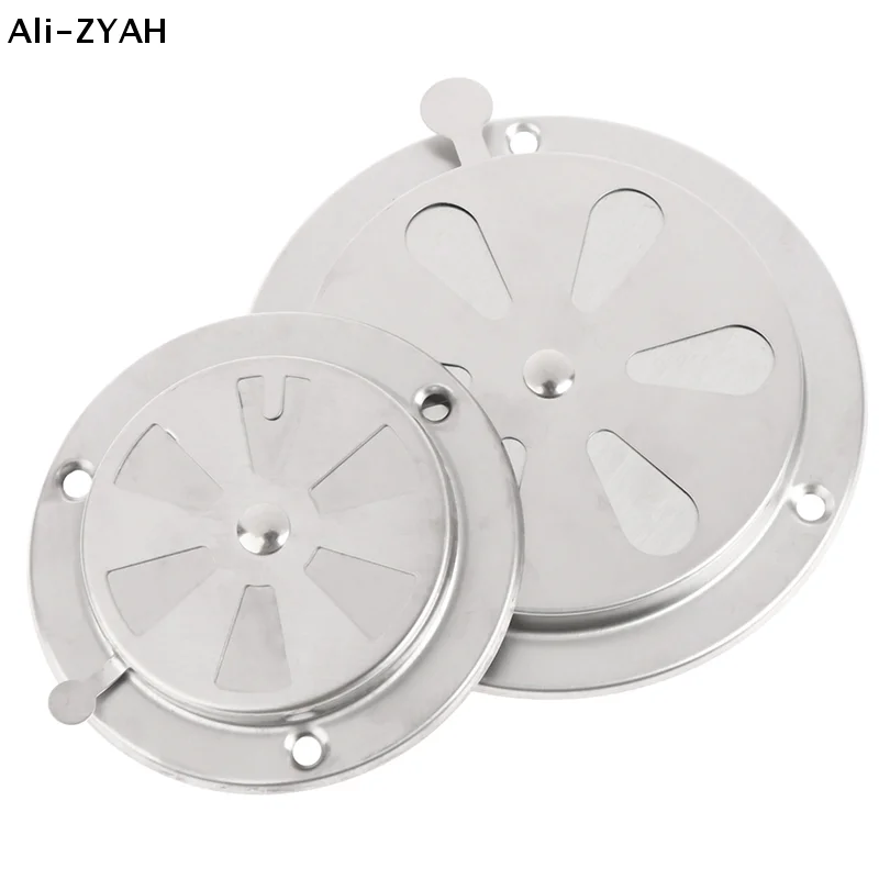 95/125mm Adjustable Air Vent Grille Round Ducting Ventilation Grilles Cover BBQ Grill Smoker Exhaust Vent Stove