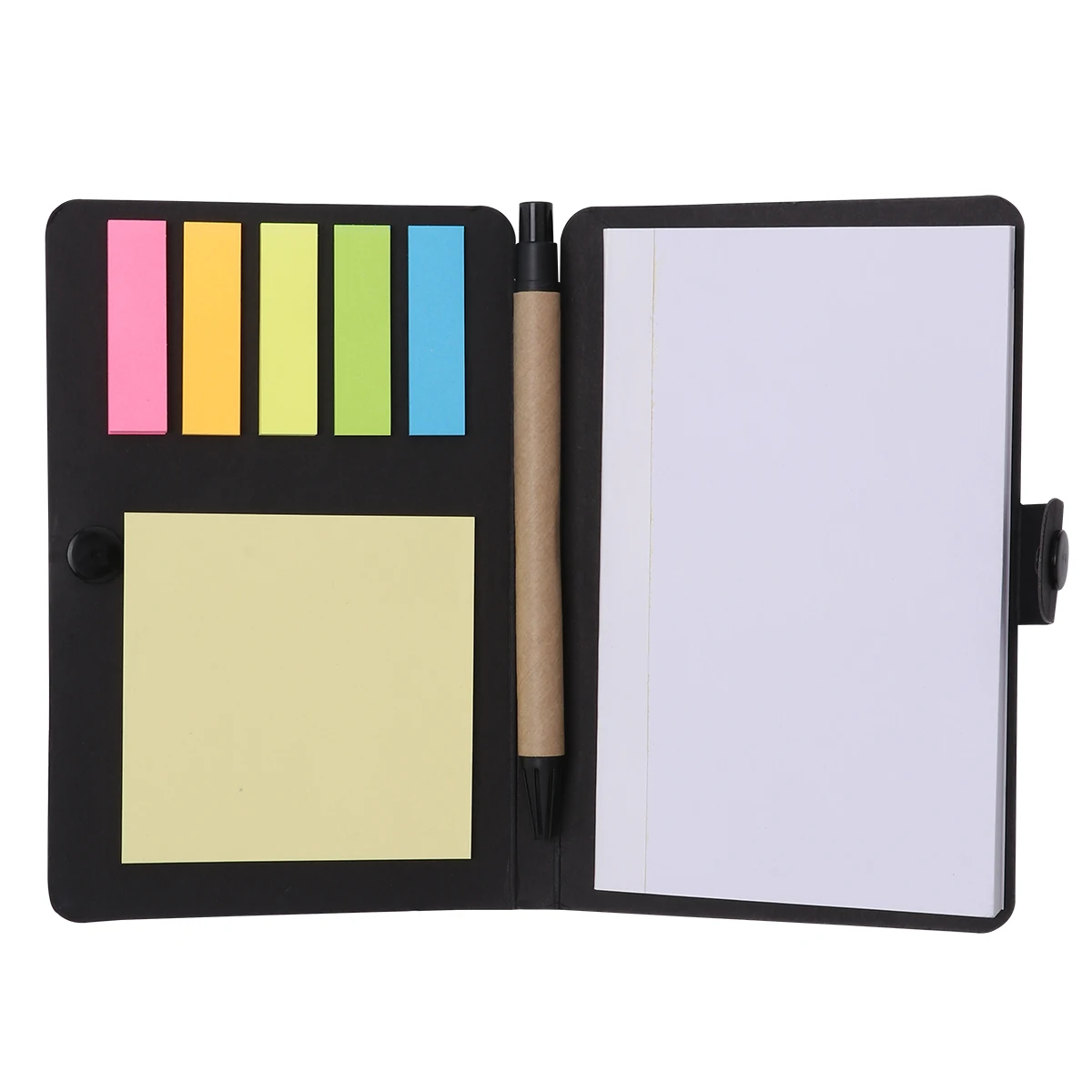 

Pad Memo Book Index Tabs Flags Kraft Paper Cover Easy Carry Stationery Supplies For Writing Recording Memories