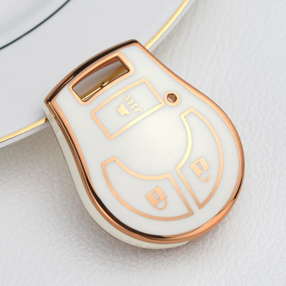 TPU Car Key Case Cover Shell Fob for Nissan Juke Micra Qashqai Tiida Terrano Cube Pathfinder Rogue Maxima Altima Sentra March
