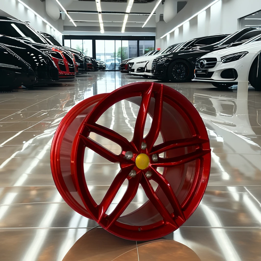 XINLAI Custom FiveSpoke 17 18 19 20 21 22InchPCD 5x112/120/130 Roda Tempa Monoblok untuk Roda Mobil Balap