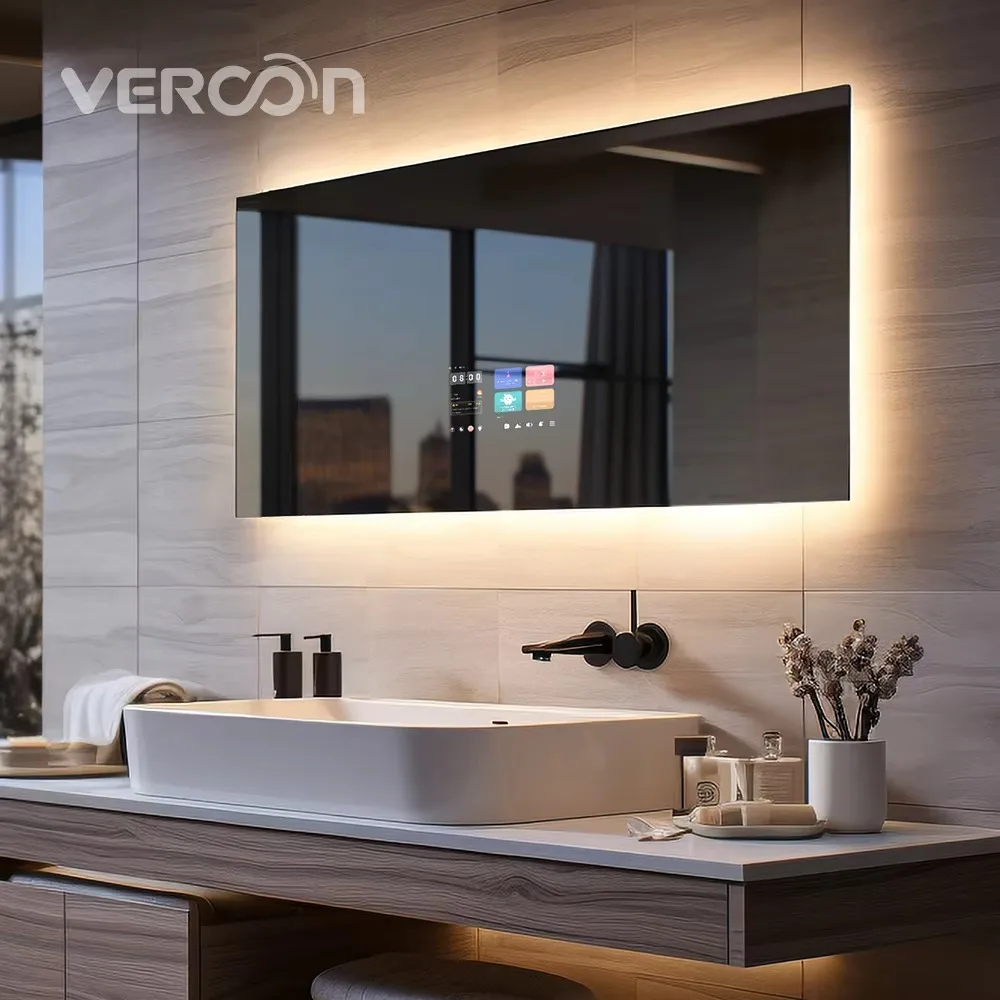 Mirror TV High Quality Smart Bathroom Mirror Large Size Android 11 Youtube Spotify Bluetooth Vanity Hotel Villa