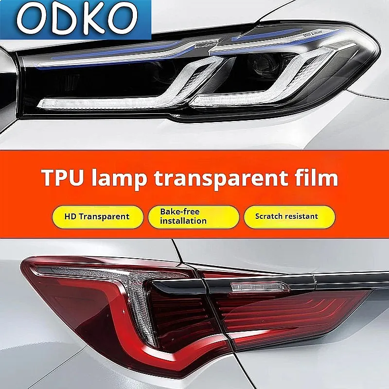 For KIA XCEED 2019-2023 TPU Blackened Headlight Taillight Foglight Protective Film Headlight Tail Lamp Color Changing Films