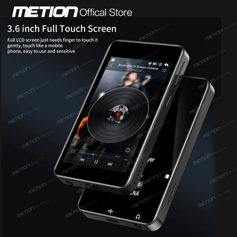 2023 WiFi Android MP3 MP4 Player Bluetooth Full Touch Screen3.6\