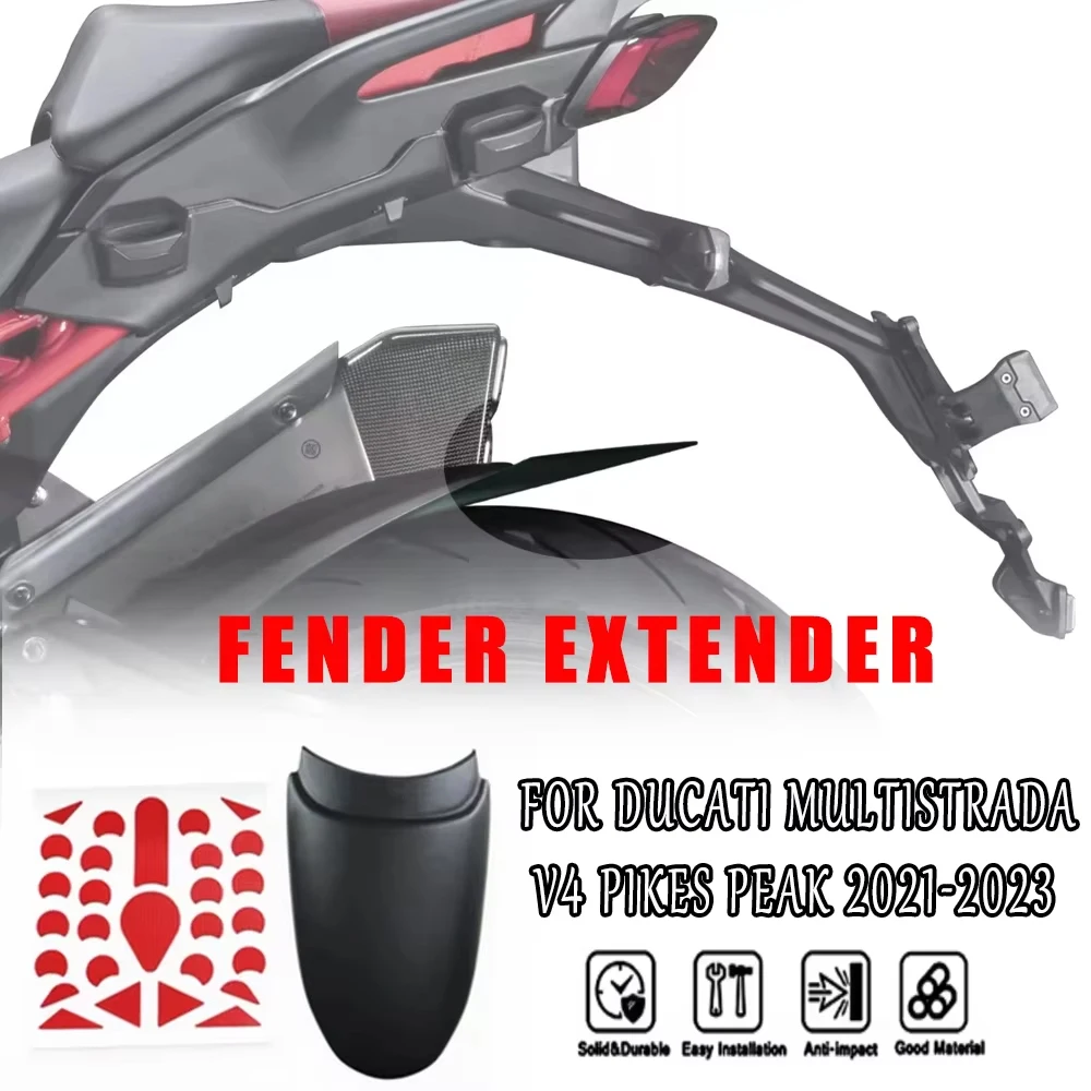 

Для Ducati Multistrada V4 Parker Peak 2021-2023 2024Black V4 новый аксессуар для мотоцикла, расширение переднего брызговика, подходит с
