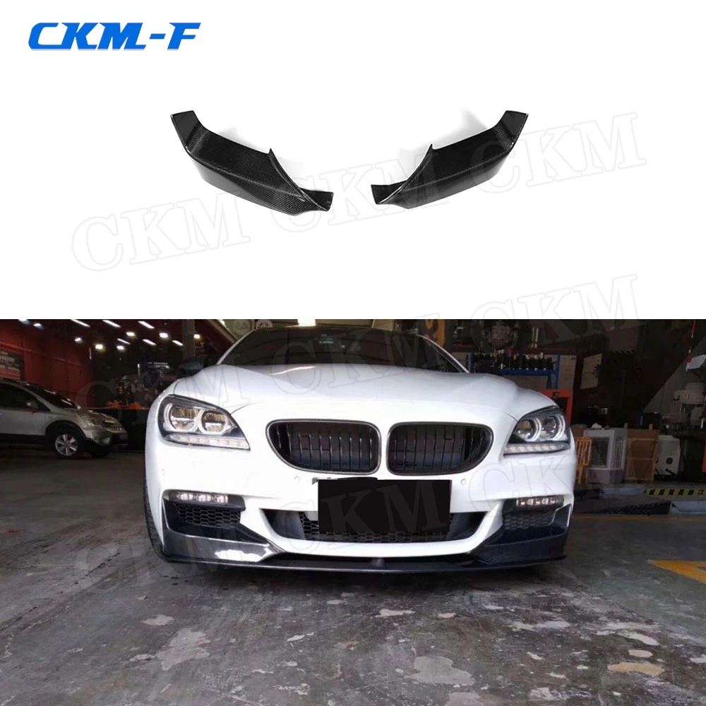 

Carbon Fiber Car Front Bumper Lip Splitters FRP Flaps Apron Cupwings Accessories For BMW 6 Series F06 F12 F13 M6 Sport 2012-2016