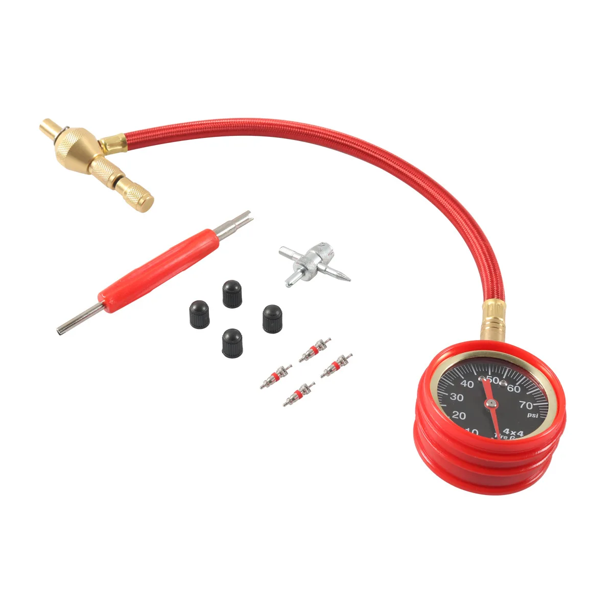Car Modification Pointer Tire Pressure Gauge, Off-road Modification Auxiliary Accessory Pressure Gauge, Tire Pressure Monitor