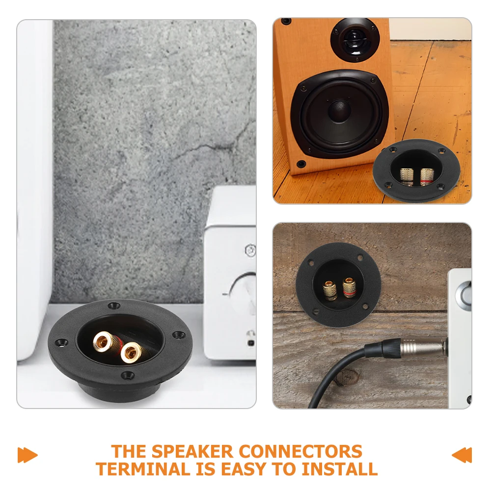 

6Pcs Speaker Terminal Cups for Car Audio Systems - Secure Connection for Subwoofer Boxes and DIY Speaker Enclosures, Easy